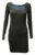 Womens B.C Long Sleeve Dress BodyCon Ribbed STRETCH Black Size 6 to 24 Ladies