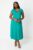 Coast Womens Midi Dress Green Structured Fit Versatile Day To Night