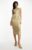 ASOS Womens Gold Midi Dress