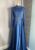 Women’s Blue Satin Evening Dress.