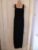 Stunning very long draped size 10 Coast black sleeveless maxi dress, cowl neck