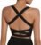 romansong Strappy Yoga Sports Bras for Women Padded Criss-Cross Back Tank Tops