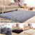 Fluffy Rugs Large Shaggy Rug Living Room Bedroom Anti-Slip Soft Carpet Floor Mat