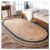 Oval Rug Jute Carpet Mat Area Rug Natural Handmade Braided Rustic Look