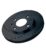 Black Diamond Cross Drilled Front Brake Discs for Ford Escort Mk3 1.6 (80 > 86)