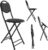 Folding Chair Leather Padded Portable Event Chair Dinning Seat Home Office Chair