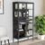 Display Cabinet Steel and Tempered Glass Storage Cabinet Multi Colours vidaXL