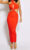 Ego Stassie Cut Out Halter Neck Maxi Dress Orange Size 14 Party Dress