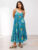 AND/OR John Lewis Dress Medium Blue Maui Palm Beach Sundress Strappy RRP£69