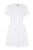 Topshop White Corset Front Fit & Flare Skater Dress Cotton Blend Size 4