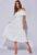 Womens Parisian White Tiered Cold Shoulder Strappy Maxi Dress