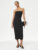 Marks & Spencer Womens Black Cotton Bodycon Midi Dress – M&S