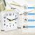 NEW Silent Alarm Clock for Bedrooms Non Ticking Bedside Clocks led Light White