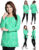 Unifiedclothes Women Casual Ethnic Green Kurti Tunic Kurta Top Shirt Dress 123D