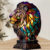 Stained Glass Lamp Resin Animal Table Lamp Series for Living Room Bedroom Office