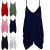 Women Ladies Camisole Baggy Lagenlook Sleeveless Thin Strap Cami Vest Mini Dress