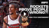 Did the Rockets change their playoff expectations?! + Are the Warriors title contenders?