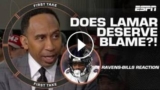 Stephen A. & Cam Newton DISAGREE on the blame Lamar Jackson deserves for playoff exit