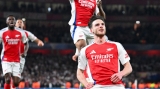 Rice scores twice as Arsenal stun Real Madrid