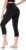 ACTINPUT Women’s High Waisted Capri Leggings for Tummy Control 3/4 Length Sports Workout Gym Running Yoga Pants, Black, L-XL (UK 14-24)