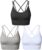 SEGRILA Strappy Sports Bras for Women Crisscross Back Yoga Workout Bras with Removable Pads