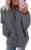 Nilimoph Womens Fleece Jumper Fluffy Pullover Teddy Fleece Sweatshirts Casual Top Fuzzy 1/4 Zip Up Long Sleeve Stand Collar Cozy Coat Tops with Pockets