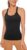 CRZ YOGA Women’s Seamless Racerback Yoga Tank Tops with Built in Bra – Padded Sports Gym Vest Tops Strappy Long Camisole