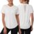 Gyabnw Ladies Gym Tops V-Neck Quick Dry Workout T-Shirts with Moisture-Wicking Fitness Tee Sportswear for Running and Training