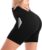 Leafigure Leggings with Pockets Women Gym Shorts for Women， High Waisted Opaque Womens Cycling Shorts for Sport Yoga Gym