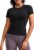 CRZ YOGA Women’s Seamless Short Sleeve Shirts Breathable Running Yoga Plain Top Stretchy Sport Gym Fitness Basic T-Shirt