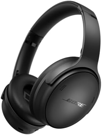 Bose QuietComfort Wireless Noise Cancelling Headphones, Bluetooth Over Ear Headphones with Up To 24 Hours of Battery Life, Black