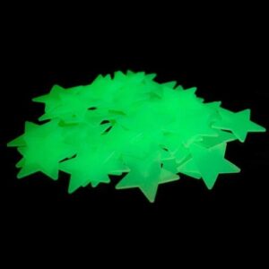 100 Wall Glow In The Dark Stars Stickers Baby Kids Nursery Bed Room Ceiling Cute