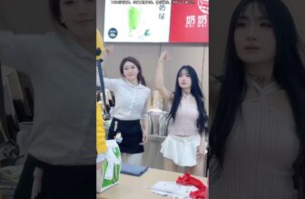 Sweet Vibe Dance 🧋🔥Smooth Moves in a Bubble Tea Shop | 1164