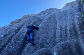 Climbing to the Summit of Pico das Agulhas Negras ('Black Needles Peak') at 2,640 m (8,661 ft) MSL, Rio de Janeiro and Minas Gerais States, Itatiaia National Park, Brazil.