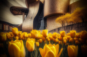 GUGGENHEIM BILBAO TULIPAN HDR