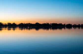 Sunset At Menindee Lakes Caravan Park-2