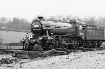 K4 'The Great Marquess' LNER 3442 (BR 61994) at Chinley East Junction on the Middleton Railway Trust 'Derbyshire Dawdler' Railtour 22-04-1967