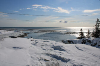 Sault-Aux-Cochons River in winter