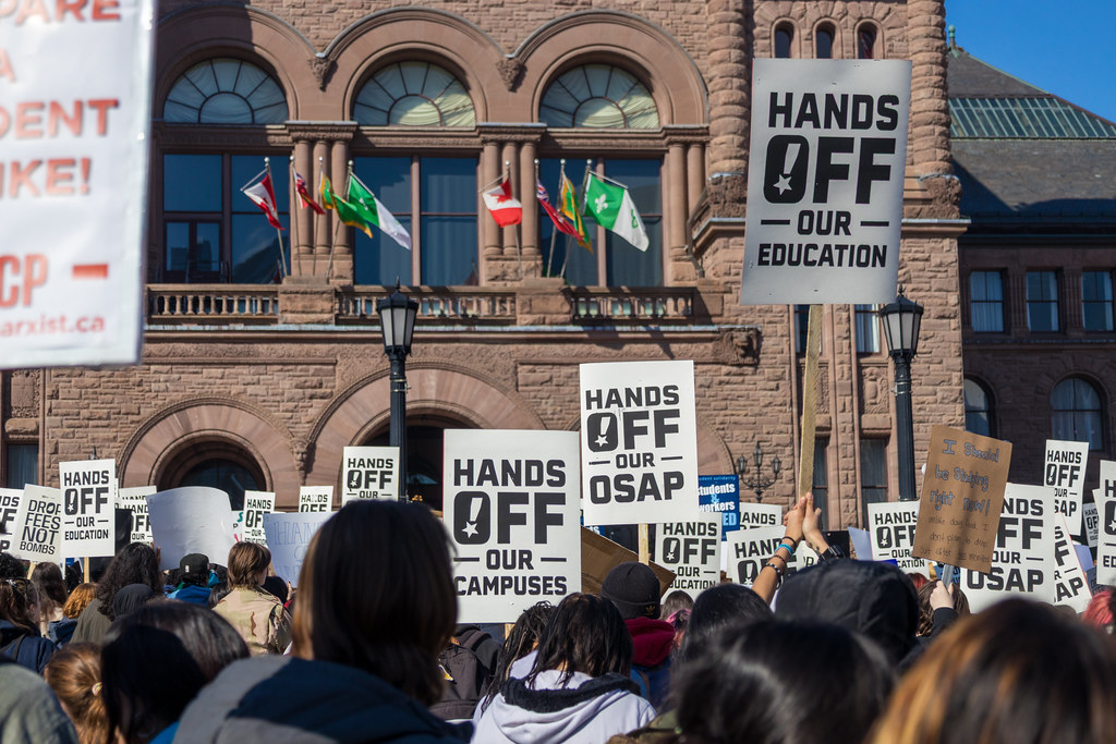 Student Protest at Queen’s Park — “Hands Off Our Education…