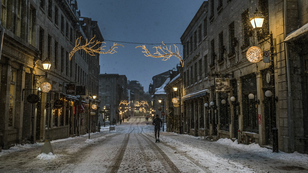 Snowing