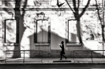 passing by in light and shadow