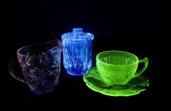 Cream & Sugar, Cup & Saucer | Reactive glass under white and…