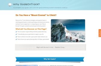 GoalsOnTrack – Goal Software for High Achievers