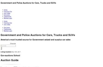 Gov-Auctions.org – #1 Government & Seized Auto Auctions. Cars 95% Off!