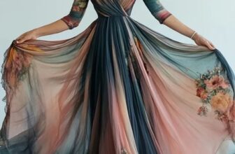 Bohemian Beautiful Chiffon Flower Dress Made by Light Comfortable Soft Material