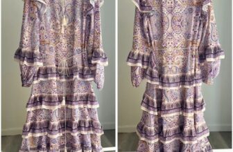 NWT Flounced Tunic Dress Medium Unlined Measurements XS M L