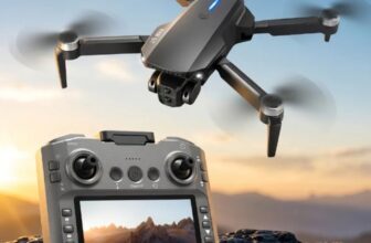4K Dual Cam Folding Brushless Drone,Screen RC,Gesture Shoot,2 Batteries