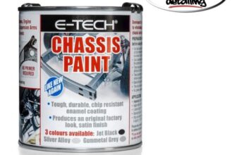 E-Tech- Chassis Paint 500ml -Jet Black. Refurbishing, Restoring & Protecting