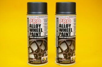 PRO Alloy Wheel Paint DARK ANTHRACITE GREY Refurbish & Refresh Spray E-TECH 2Pcs