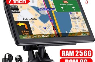 7inch 8GB Car Truck Sat Nav GPS Navigation Free Lifetime UK EU Maps Touch Screen